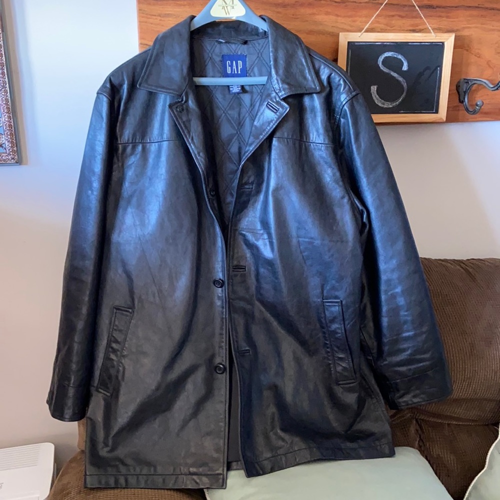 Gap men’s leather coat